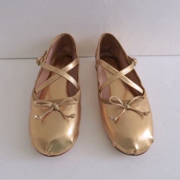 Anthropologie Circus Ny by Sam Edelman Zuri Satin Cross-Strap Ballet Flats 9M - Picture 4 of 15
